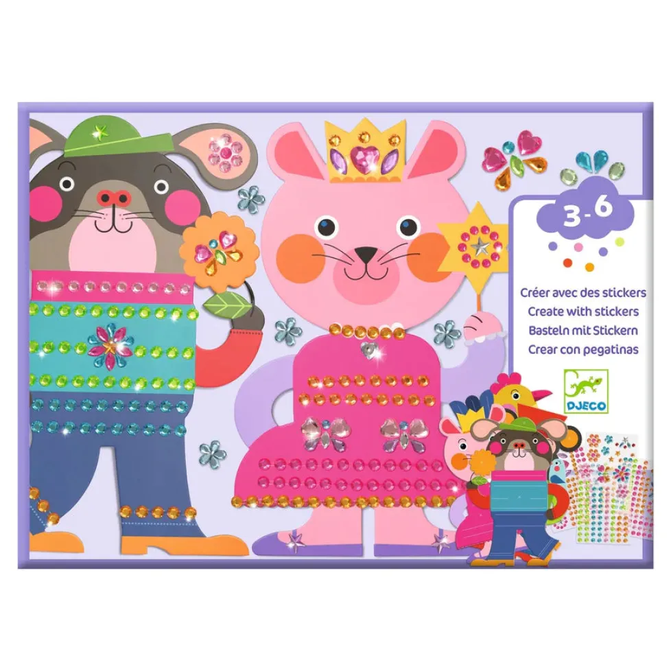 Djeco Collage Craft Kit: Sparkles Sticker
