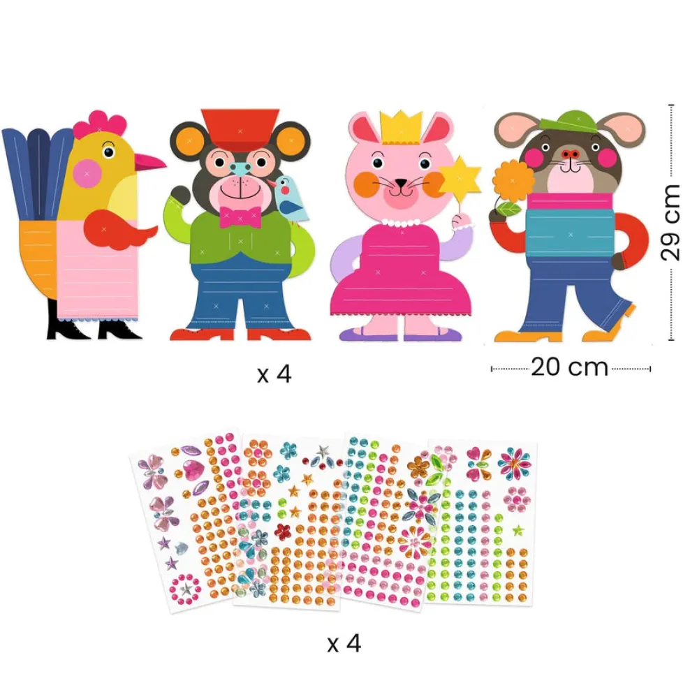 Djeco Collage Craft Kit: Sparkles Sticker