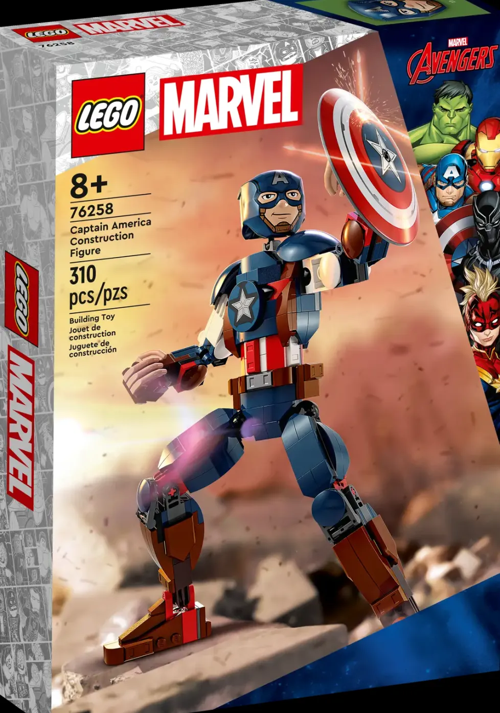 LEGO® Marvel Captain America Construction Figure 76258