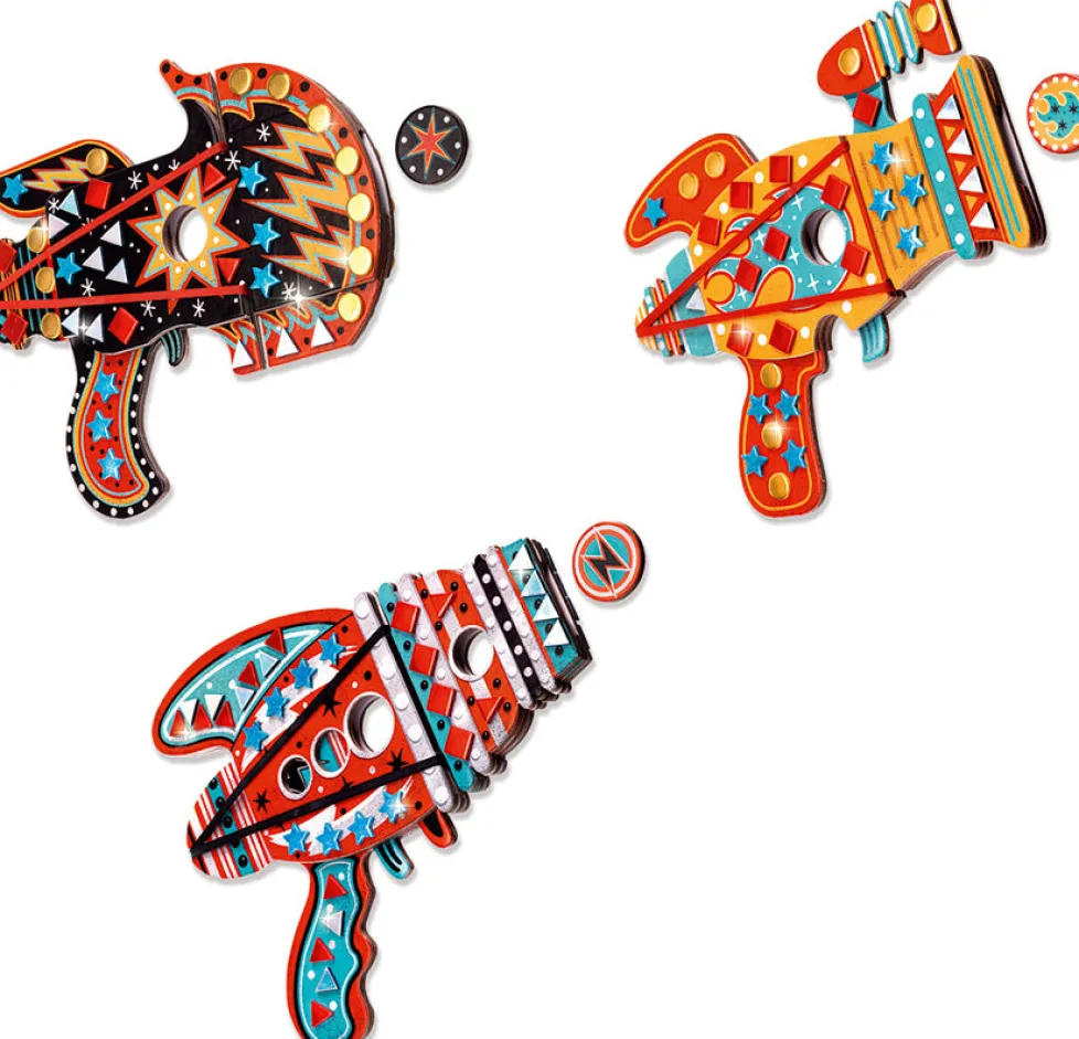 Djeco Do It Yourself Kosmik Token Launchers Craft Kit