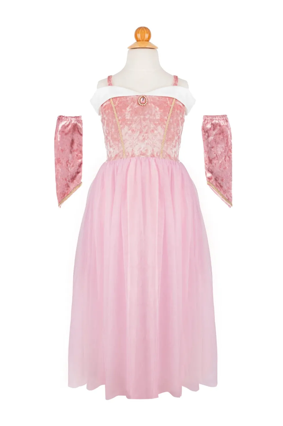 Great Pretenders Velvety Soft Sleeping Sweetheart Princess Gown with Arm Warmers