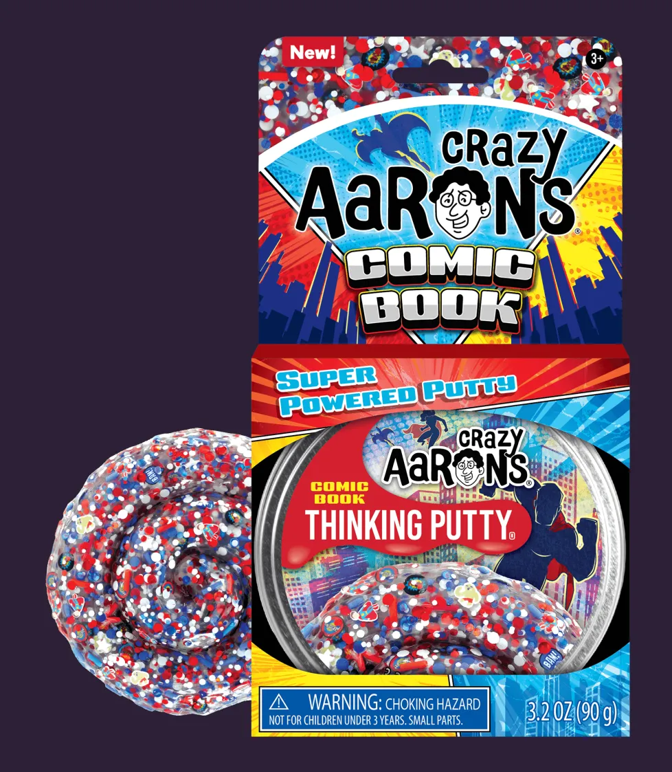 Crazy Aaron's® Thinking Putty® Trendsetters: Comic Book - Discontinued
