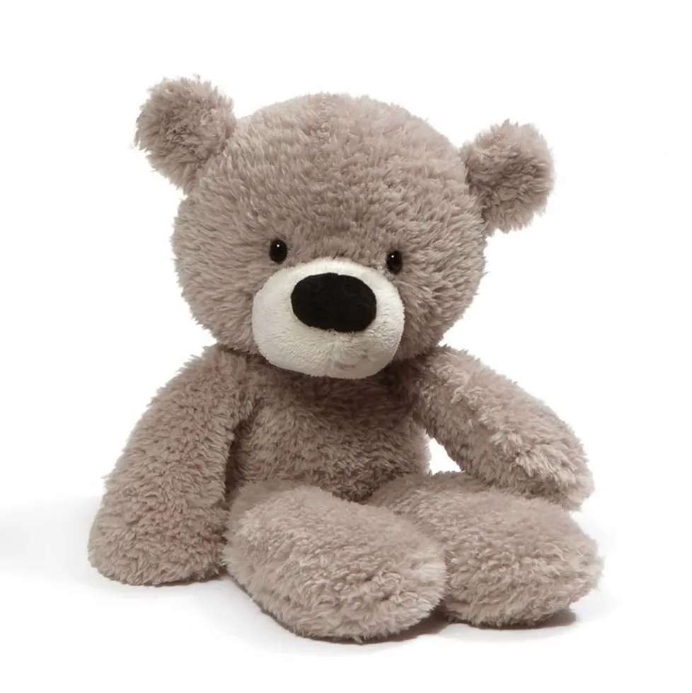 Gund Fuzzy Bear Gray 13.5"