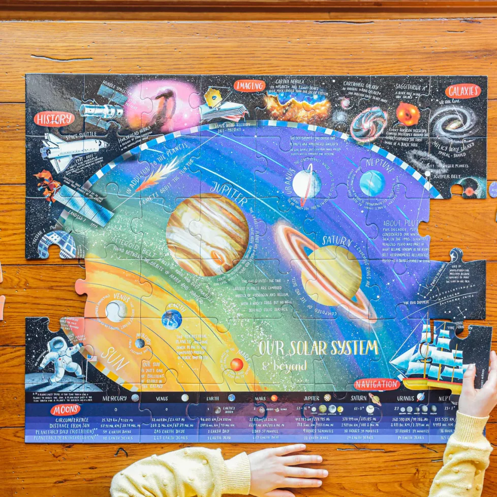 eeBoo 48 Piece Giant Puzzle Solar System & Beyond