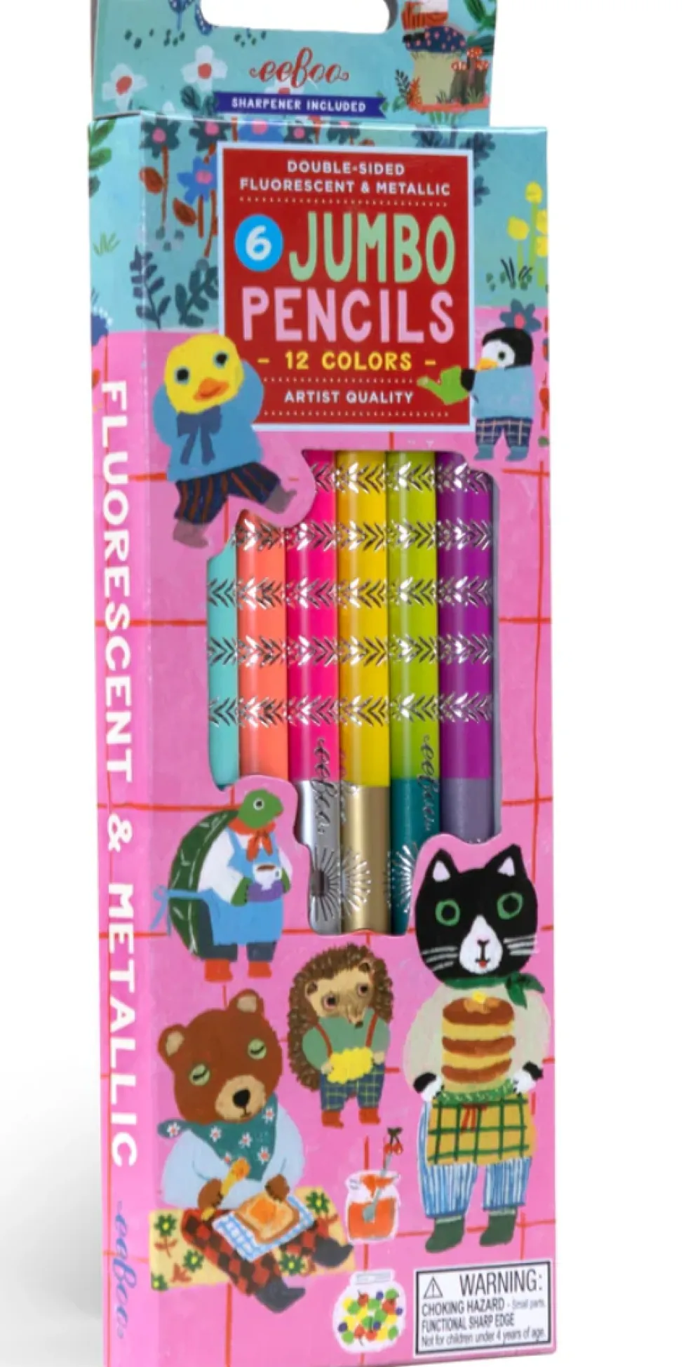 eeBoo Jumbo Double-Sided Color Pencils Sweet Celebration