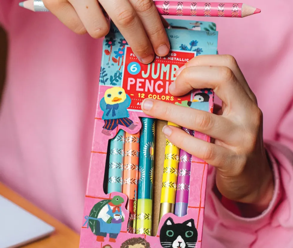 eeBoo Jumbo Double-Sided Color Pencils Sweet Celebration