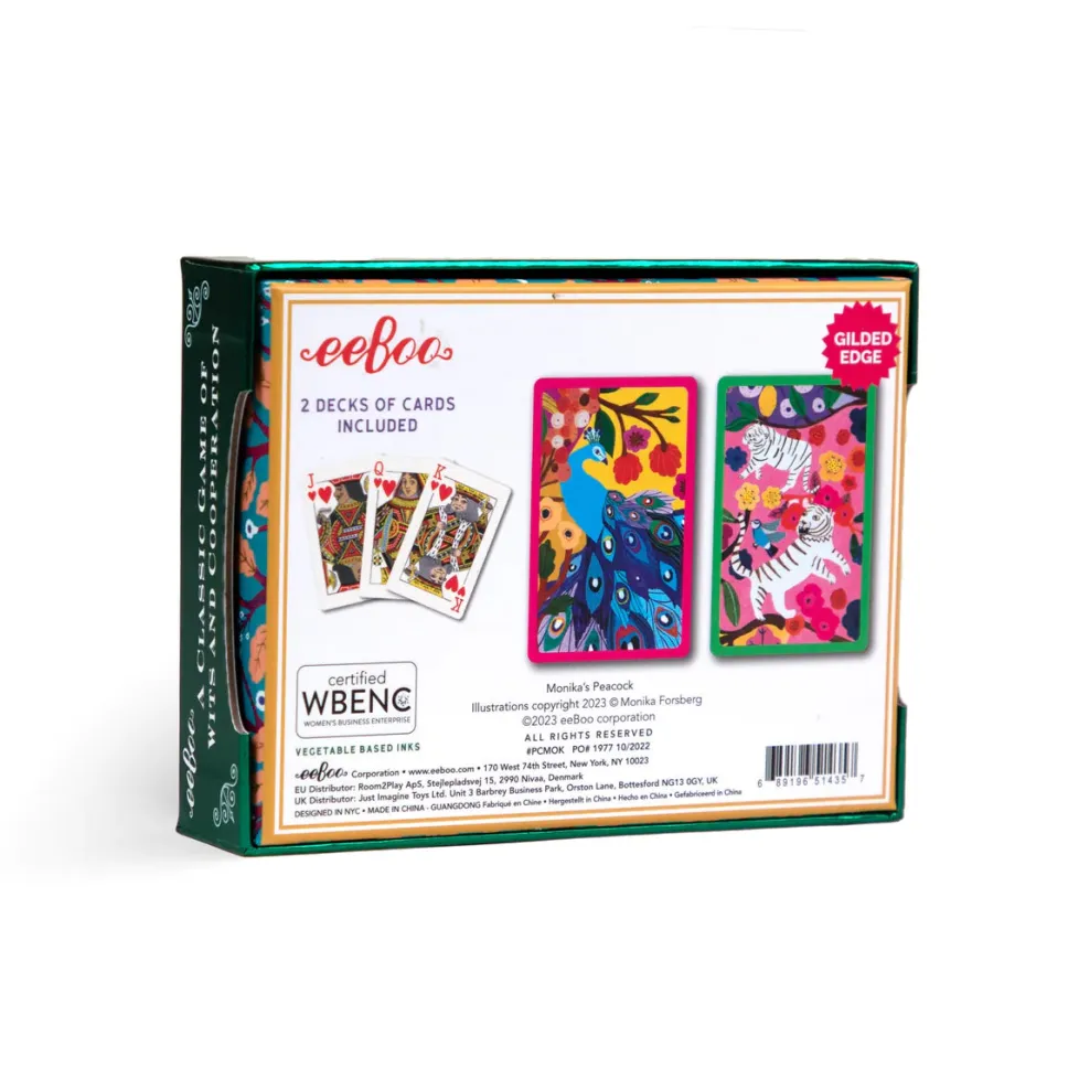 eeBoo Bridge Set: Monika's Peacocks