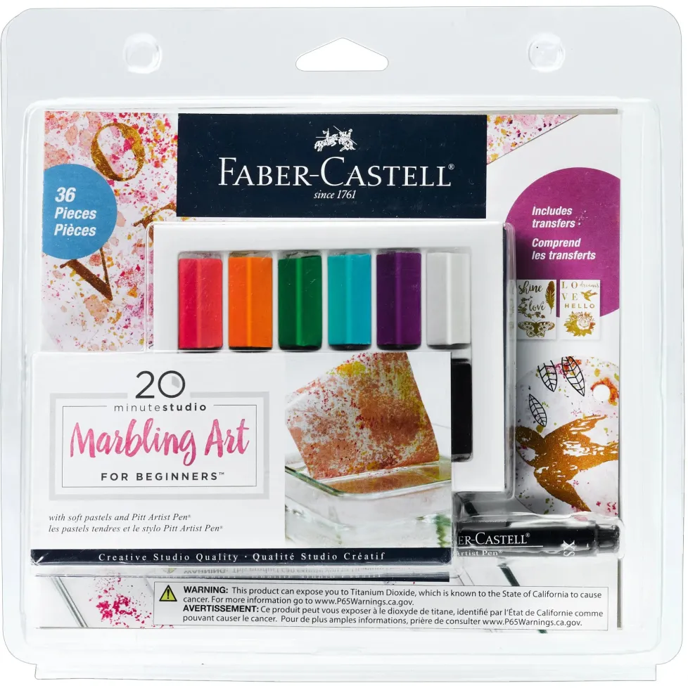 Faber-Castell 20 Minute Studio: Marbling Art Beginners