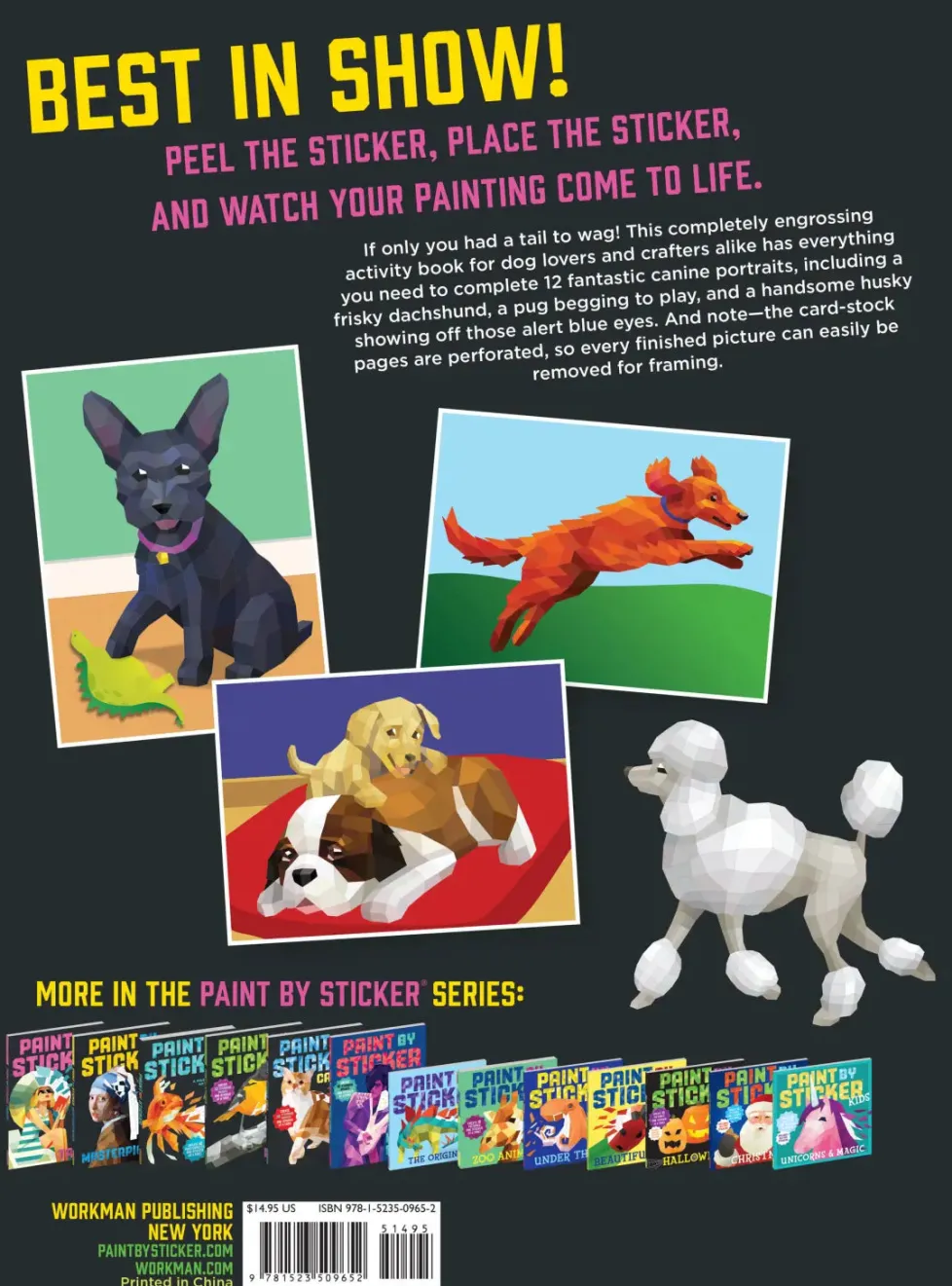 Paint By Sticker: Dogs