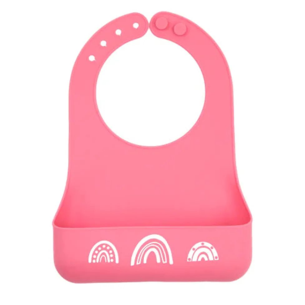Bella Tunno Little Bites Starter Bib: Chasing Rainbows