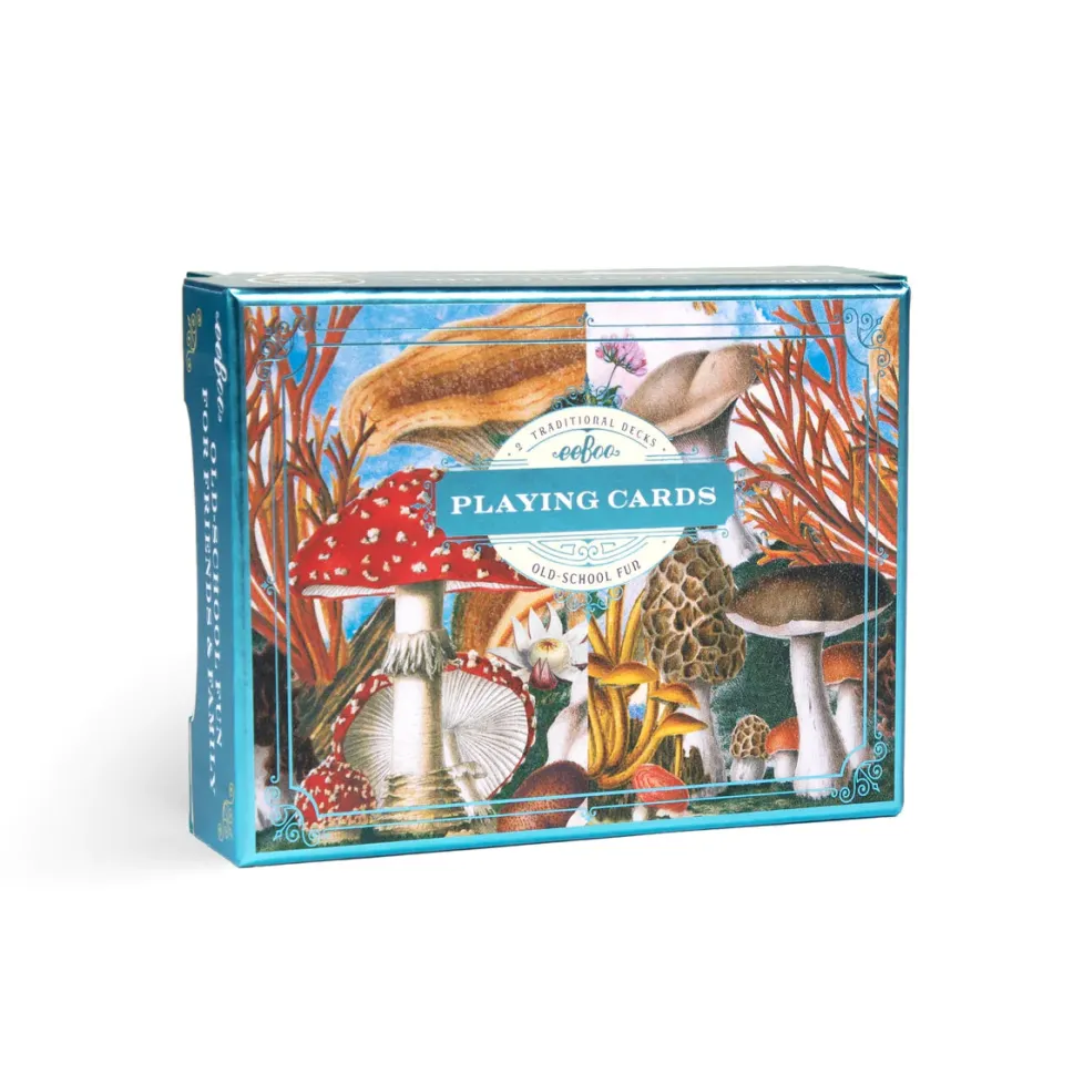eeBoo Playing Cards: Mushroom