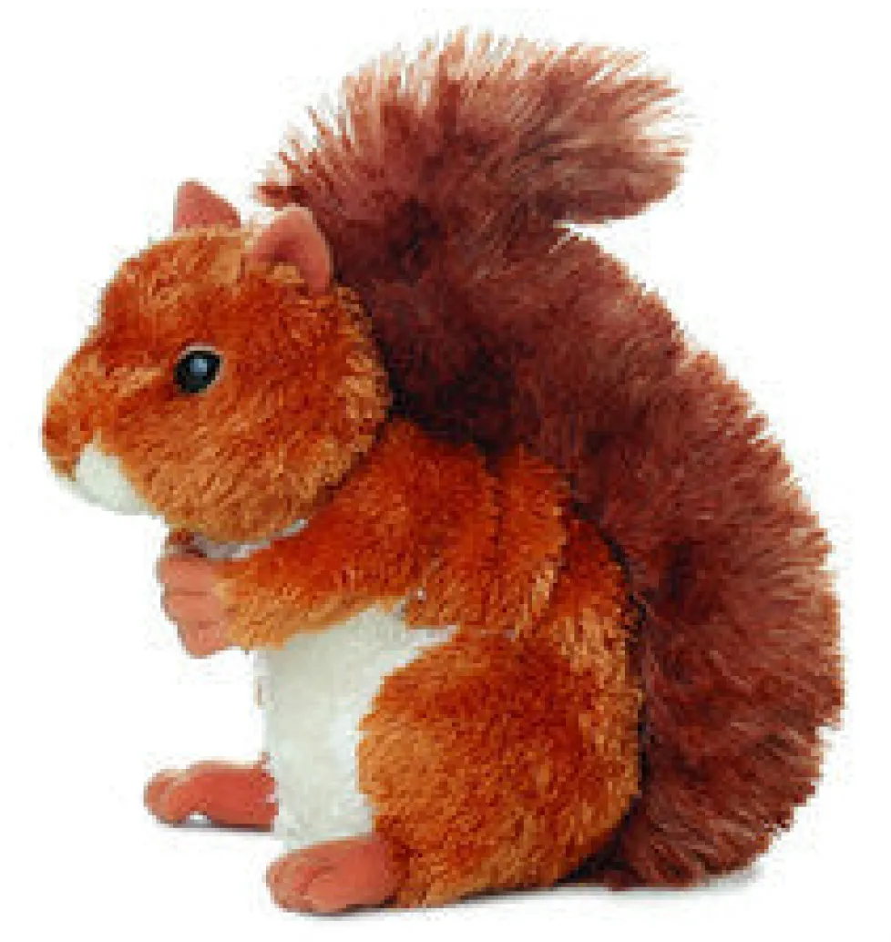 Aurora Mini Flopsie Nutsie Brown Squirrel 8"