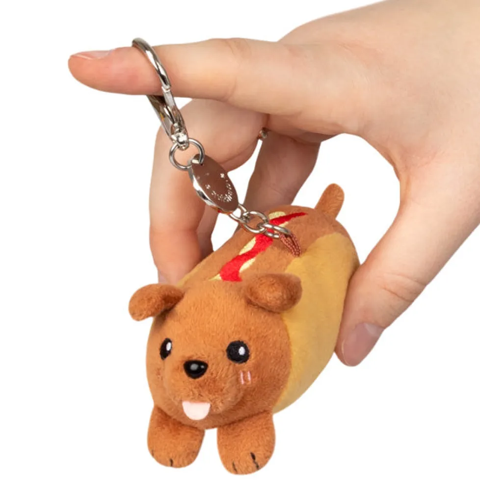 Squishable® Micro Keychain: Dachshund Hot Dog 4.5"