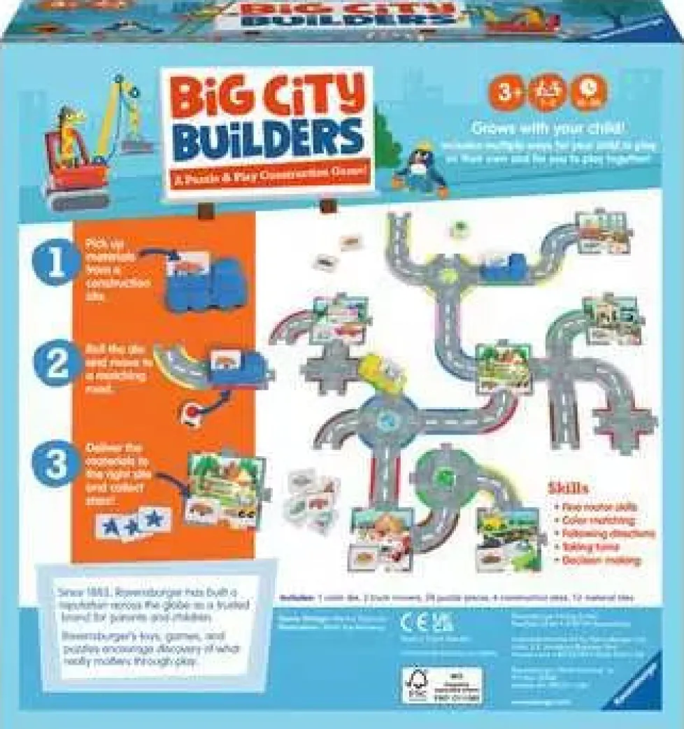 Ravensburger Big City Builders – A Preschool Puzzle and Play Construction Game
