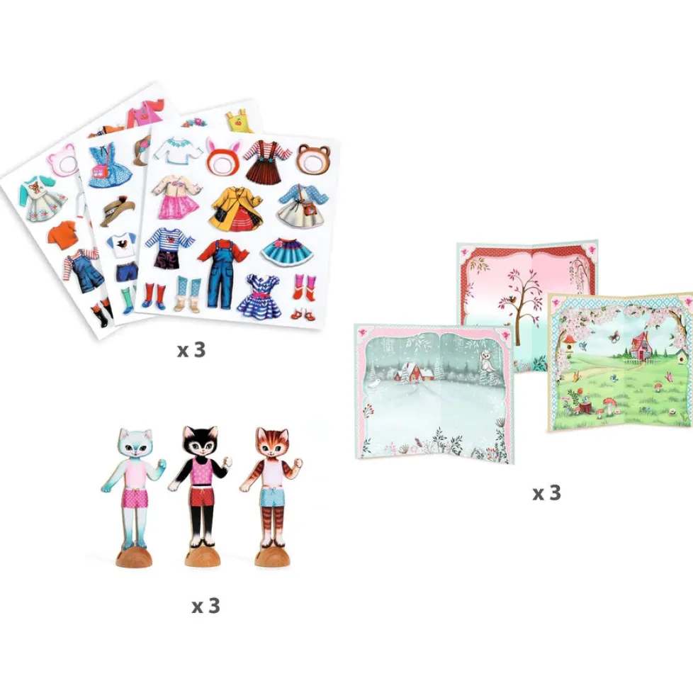 Djeco Little Wardrobe Collage Craft Kit