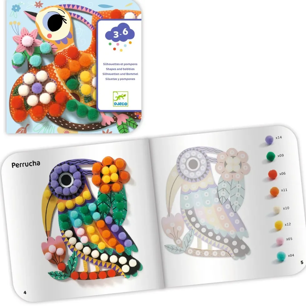 Djeco Create with Pompoms