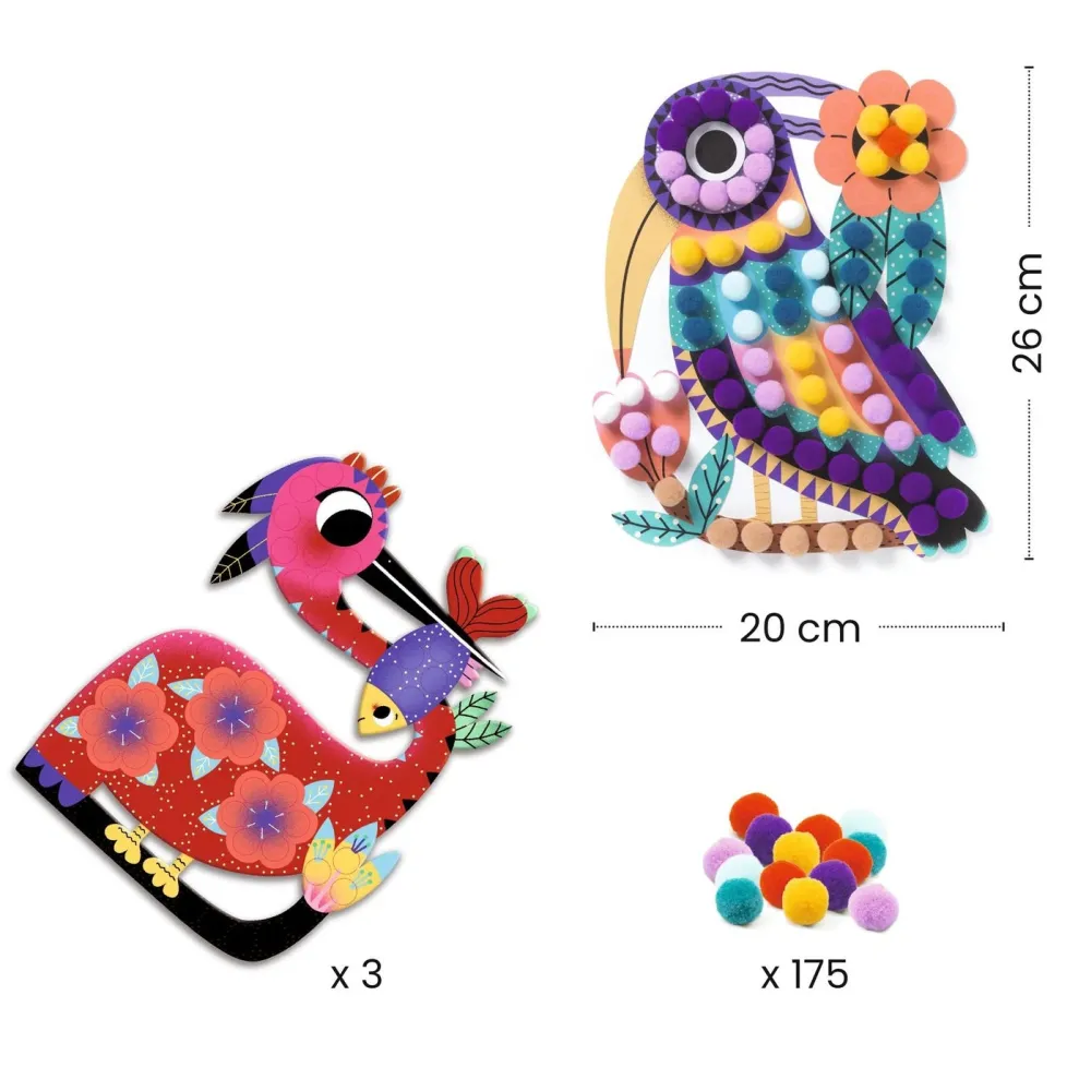 Djeco Create with Pompoms