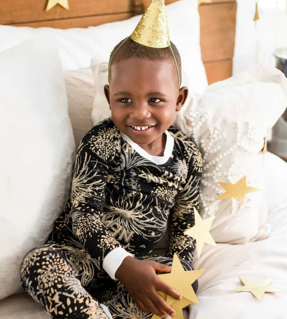 Burt's Bees Organic Two-Piece Pajamas New Year Cheer!
