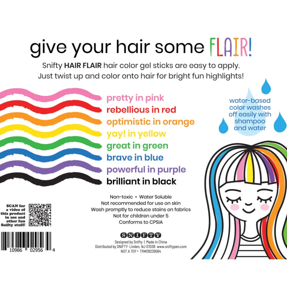 Snifty Hair Flair Color Gel Sticks