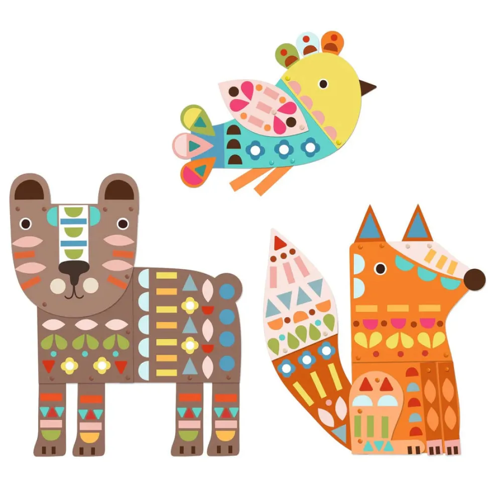 Djeco 3 Giant Animals Collage Activity