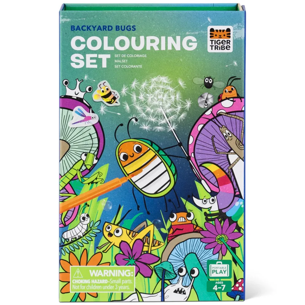 Tiger Tribe - Coloring Set: Backyard Bugs