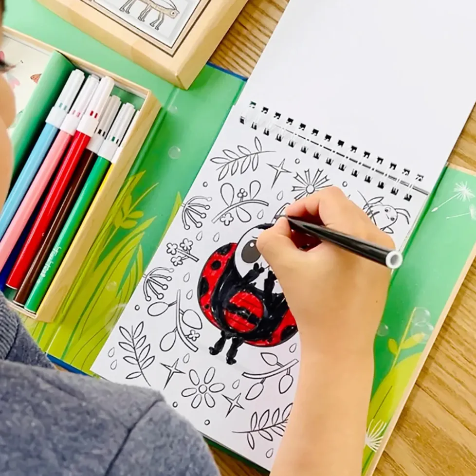 Tiger Tribe - Coloring Set: Backyard Bugs