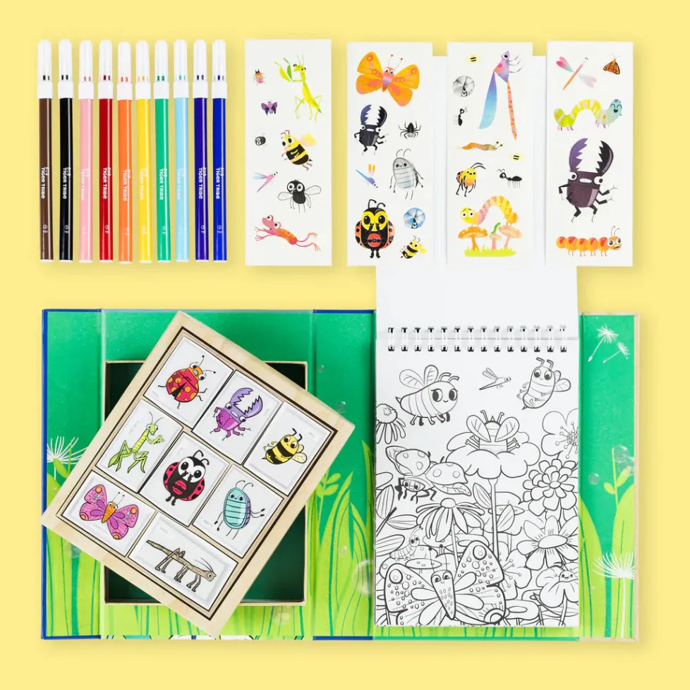 Tiger Tribe - Coloring Set: Backyard Bugs