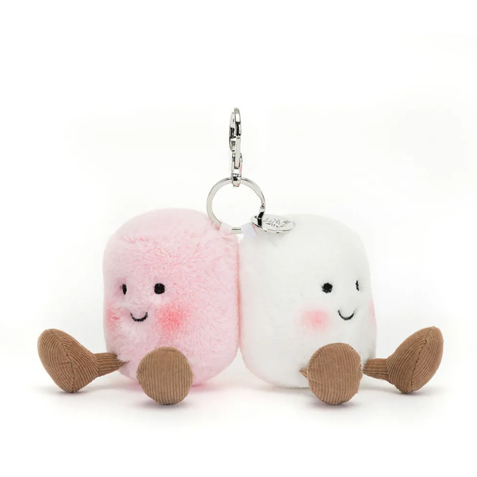 Jellycat Amuseable Pair of Marshmallows Bag Charm 6"