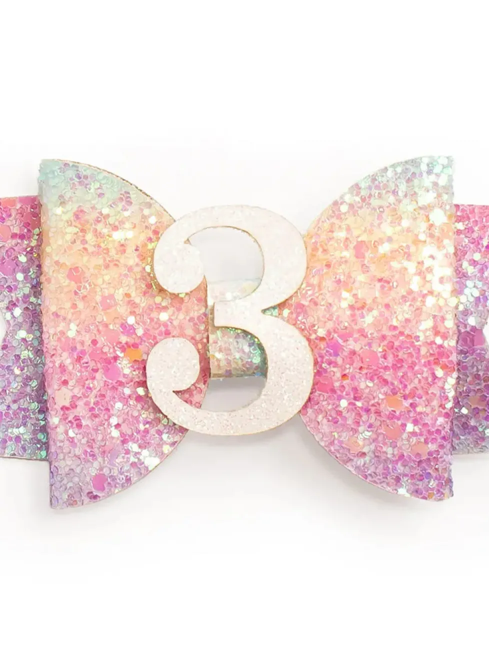 Sweet Wink: Pastel Rainbow Clip: 3rd Birthday