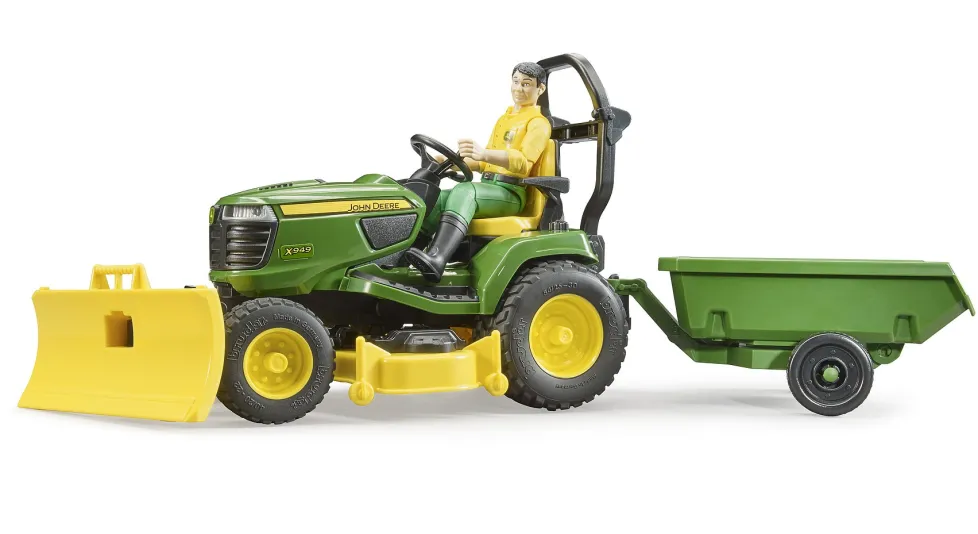 Bruder® John Deere Lawn Tractor with Trailer