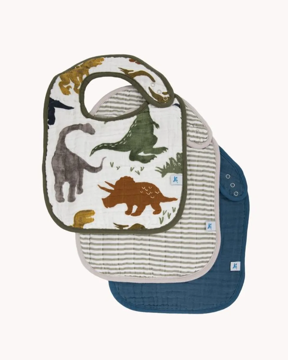 Little Unicorn Cotton Muslin Classic Bib Dino Friends