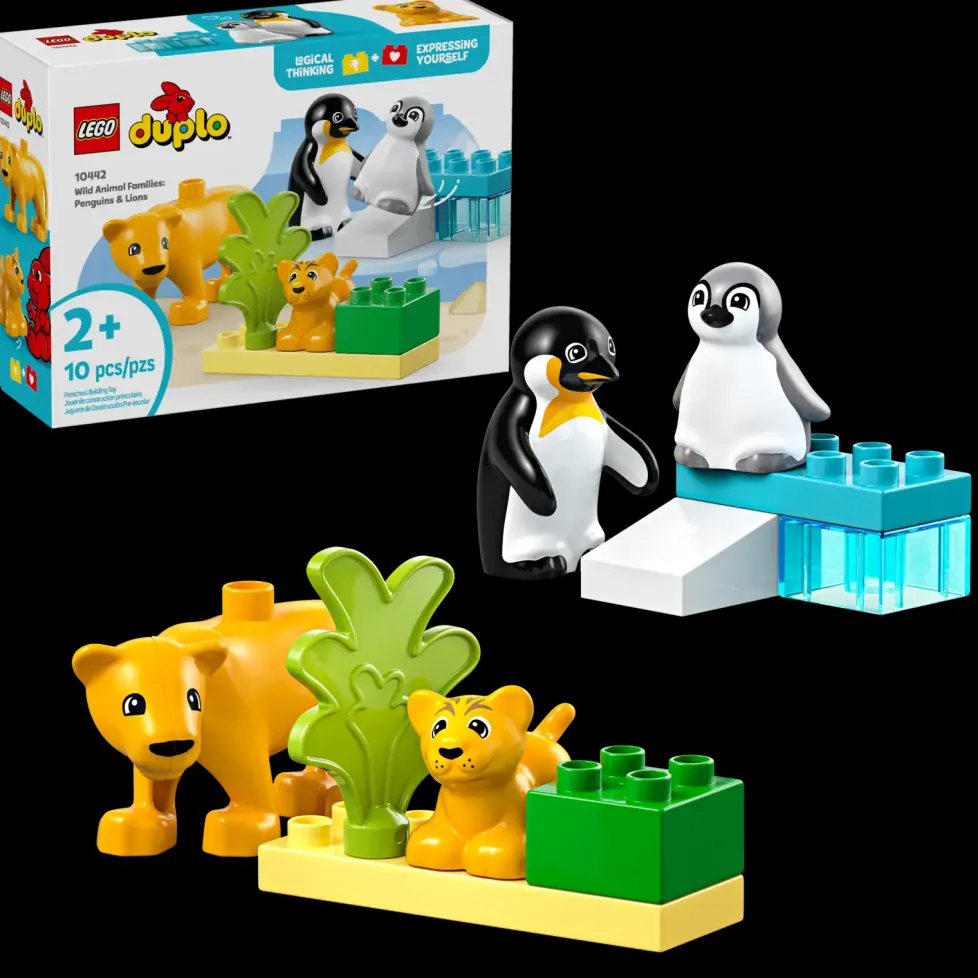 LEGO® DUPLO® Wild Animal Families: Penguins & Lions 10442