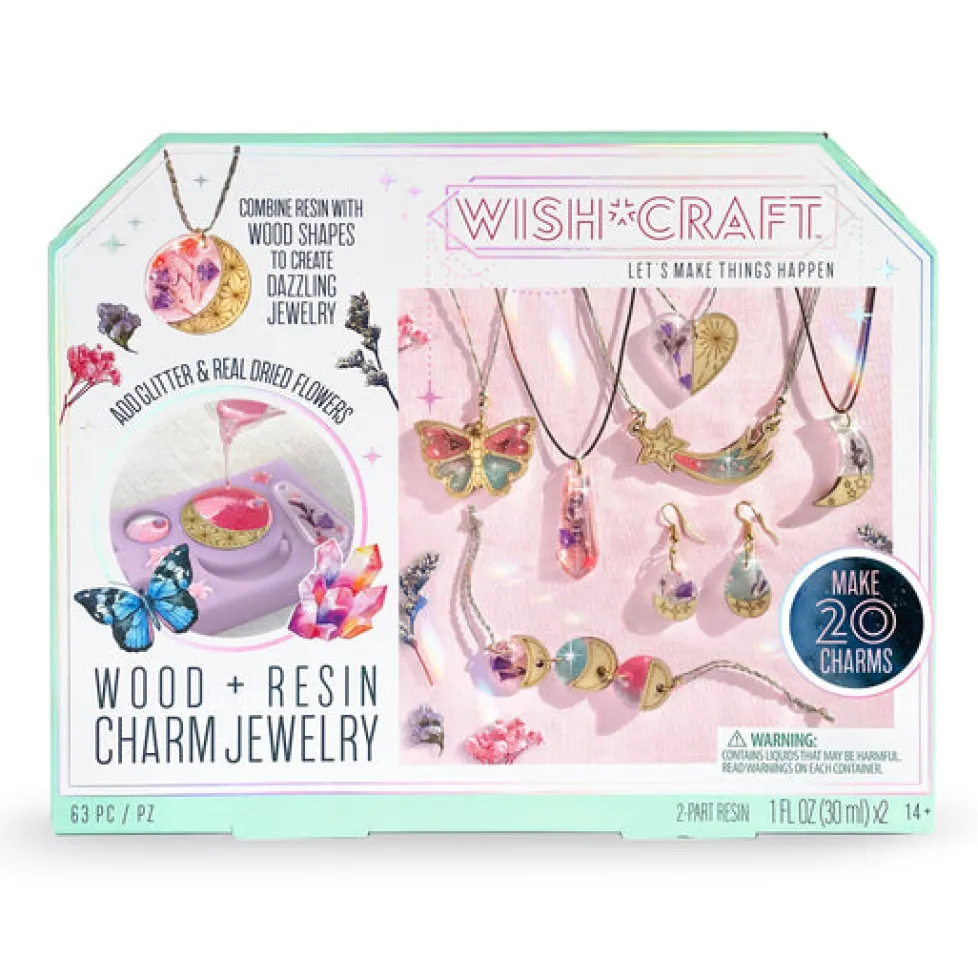Bright Stripes Wish*Craft Wood + Resin Charm Jewelry