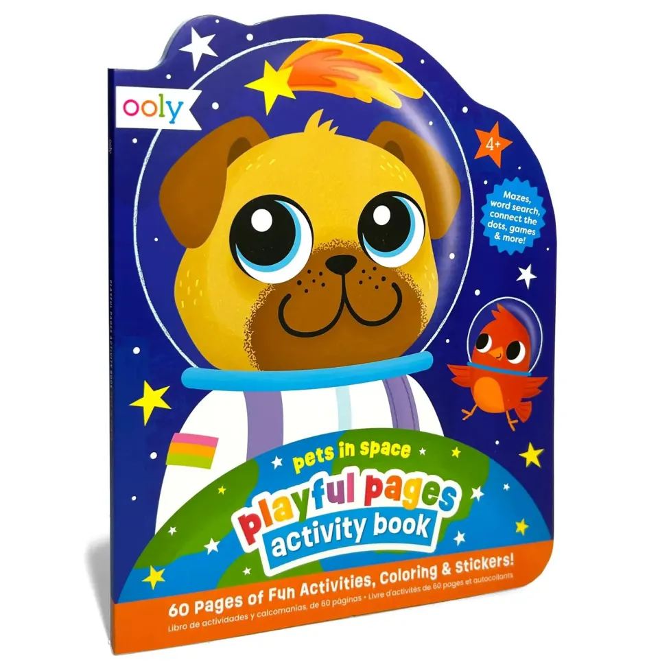 Ooly Playful Pages Activity Book - Pets In Space