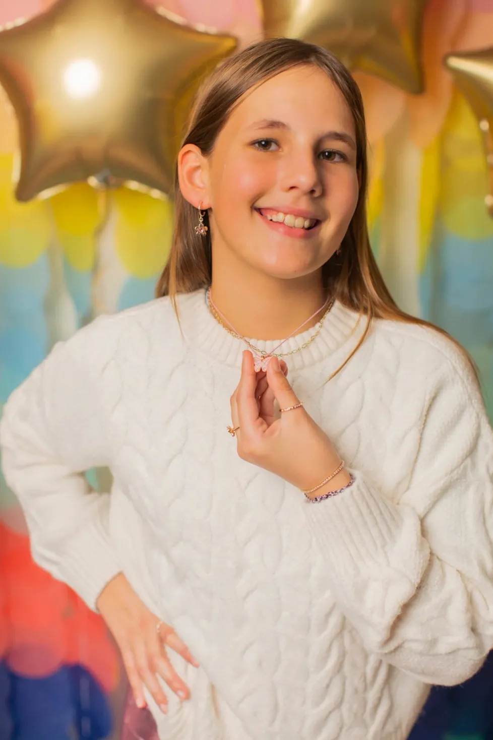 Great Pretenders Boutique Chic Bubbly Butterly Necklace