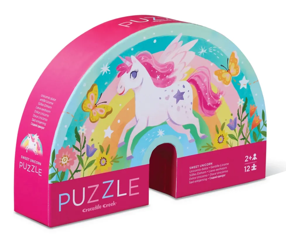 Crocodile Creek 12 Piece Mini Puzzle Sweet Unicorn