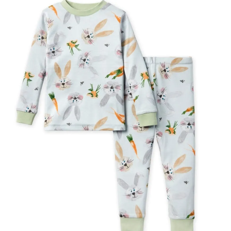 Burt's Bees Organic Two-Piece Pajamas Being a Bunny