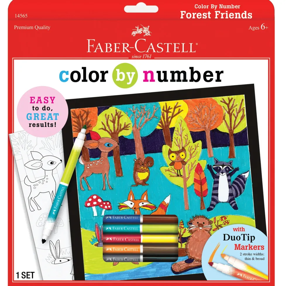 Faber-Castell Color by Number Forest Friends