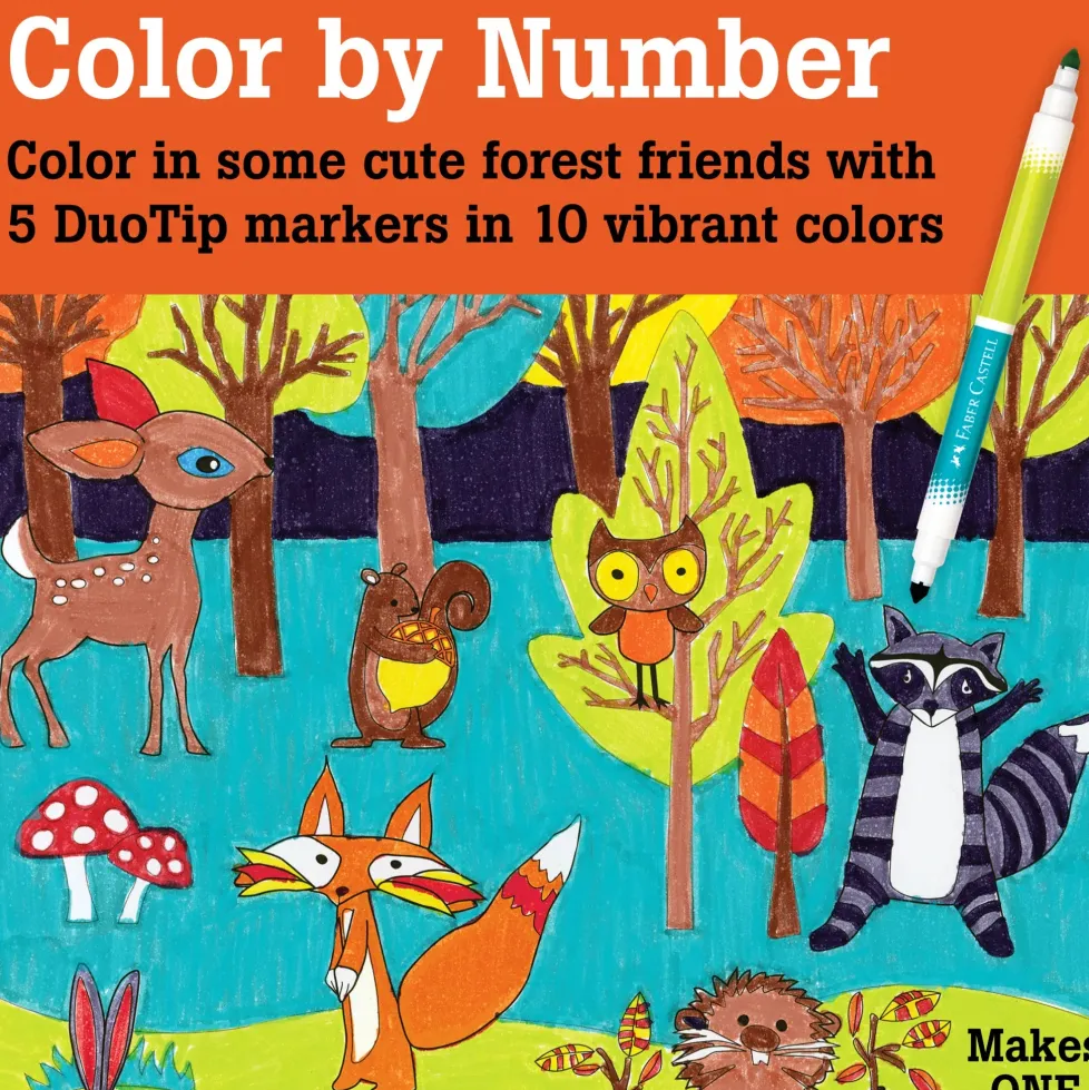 Faber-Castell Color by Number Forest Friends