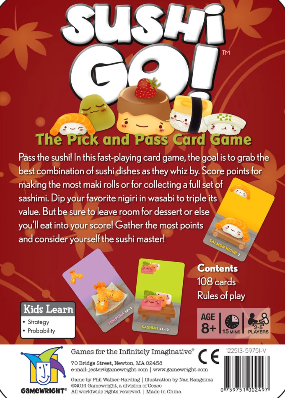 Gamewright Sushi Go!