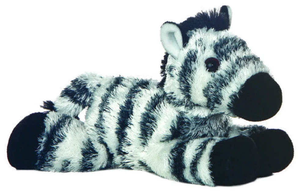 Aurora Mini Flopsie Zany Zebra 8"
