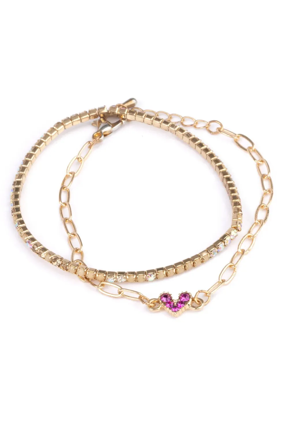 Great Pretenders Boutique Chic Linked with Love Bracelets (includes 2)
