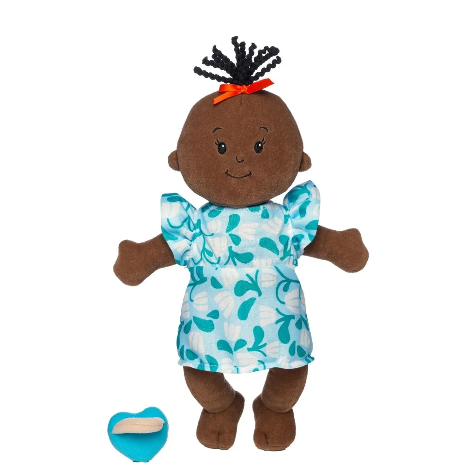 Manhattan Toy® Wee Baby Stella Brown with Black Wavy Tuft (New Box)