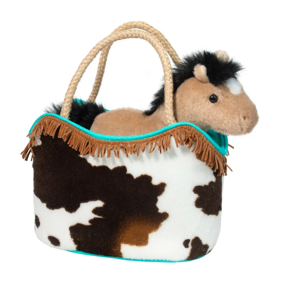 Douglas Sassy Pet Sak Western with Buckskin Horse 6.5"
