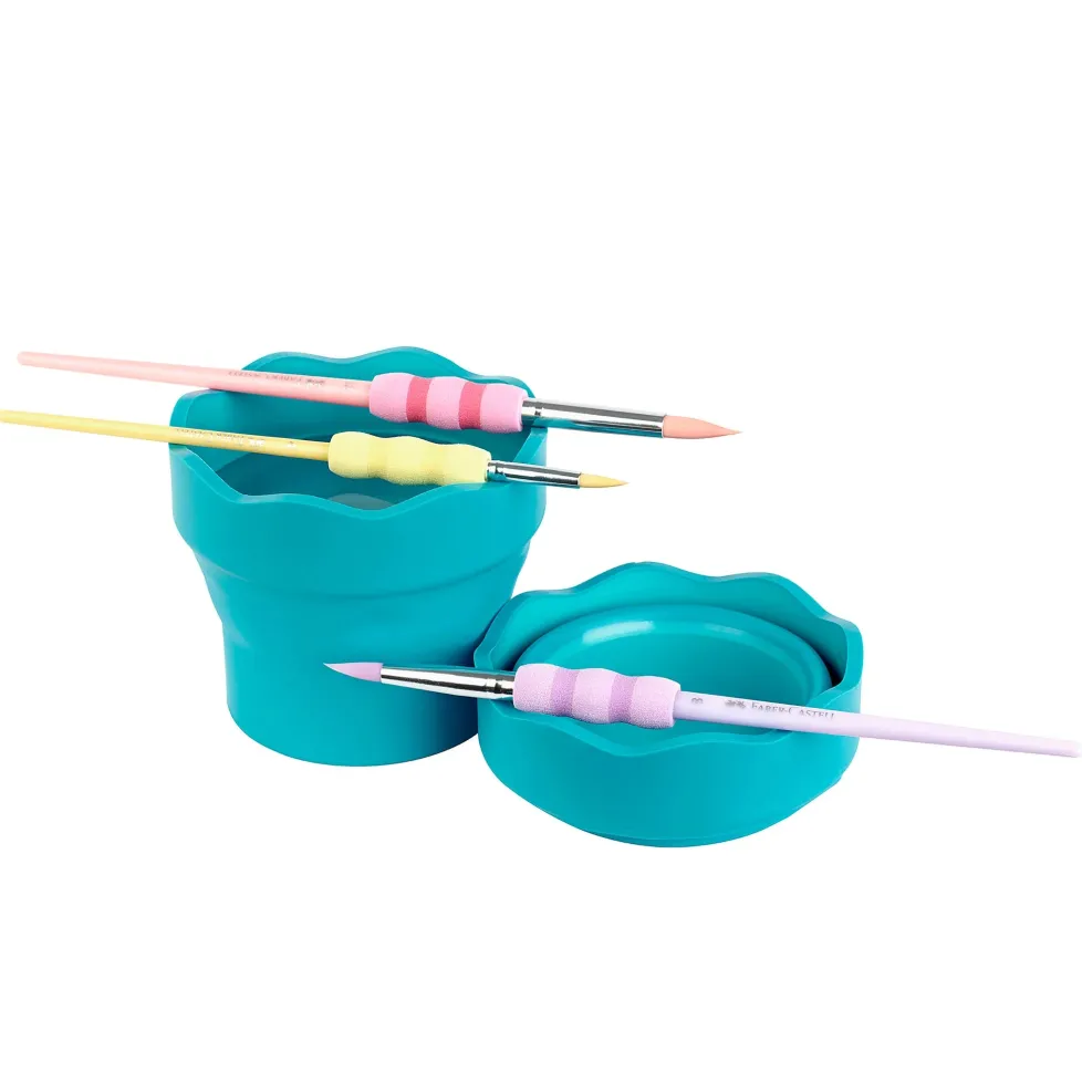 Faber-Castell Clic&Go® Collapsible Water Cup - Turquoise