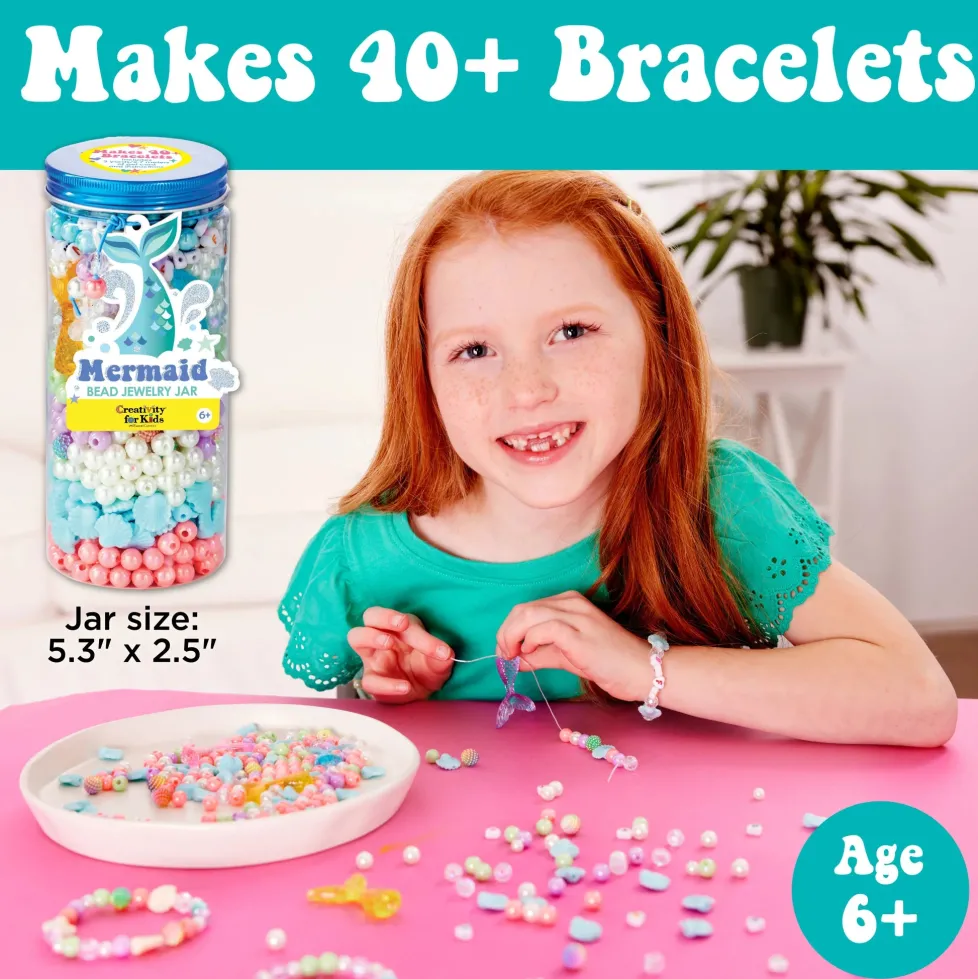 Creativity for Kids Bead Jewelry Jar: Mermaid