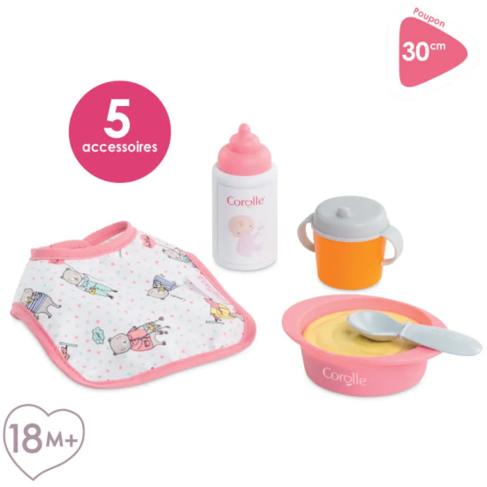 Corolle Dolls Mealtime Set Pink (for 12" dolls)