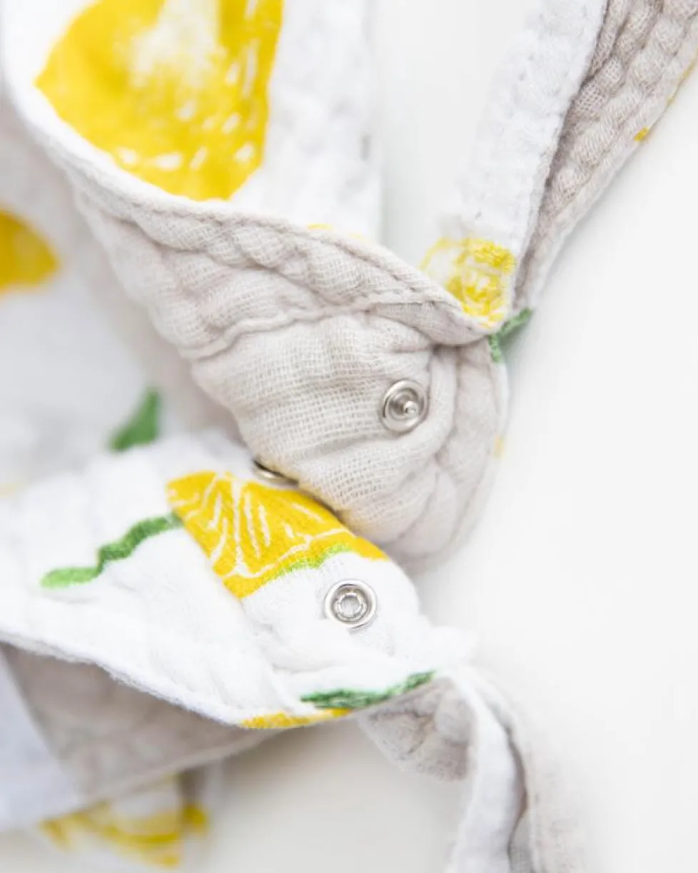 Little Unicorn Cotton Muslin Reversible Bandana Bib Lemon Drop