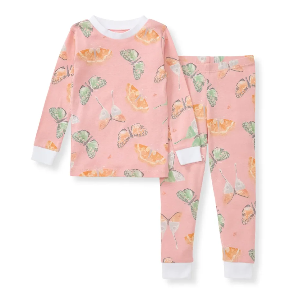 Burt's Bees Organic Two-Piece Pajamas Desert Moths
