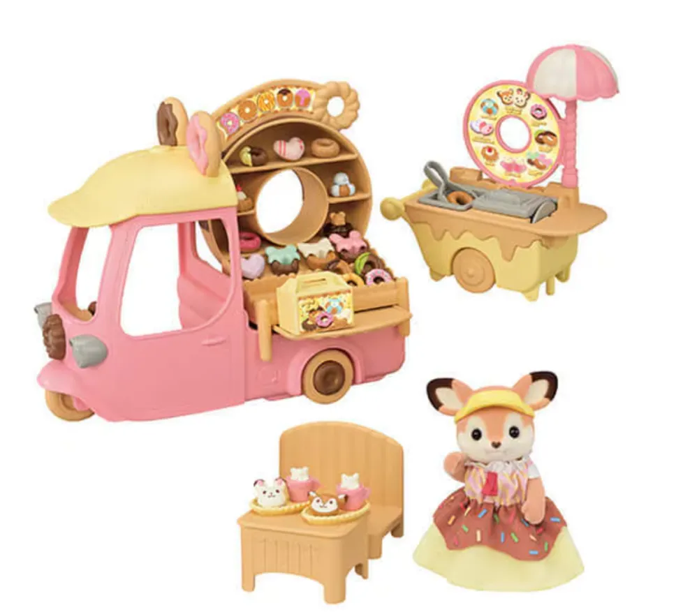 Calico Critters Dip Dip Donuts Wagon